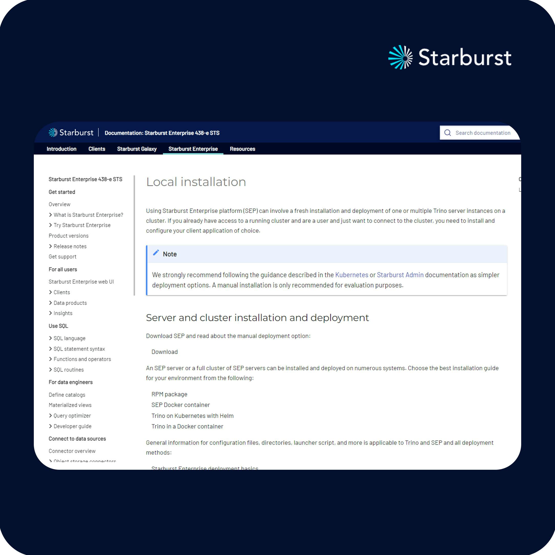 Starburst portfolio